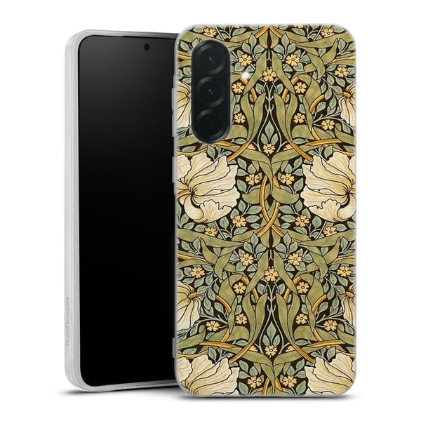 Coque Samsung Galaxy A57 5G William Morris Pimpernel | Housse Antichoc Silicone Souple, Ultra Fine, Protection intégrale, Motif Floral