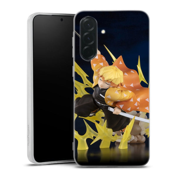 coque samsung A36 5G Zenitsu demon slayer, imprimé le personnage manga tendance pour votre ado