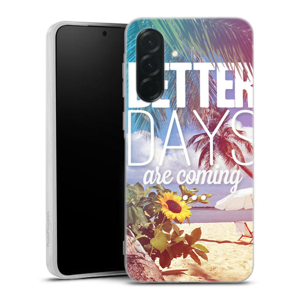 Coque Samsung Galaxy A36 5G Better Days | Housse silicone, antichocs, protection optimale - Motif floral