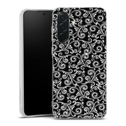 Coque Samsung A36 5G Black and white swirls