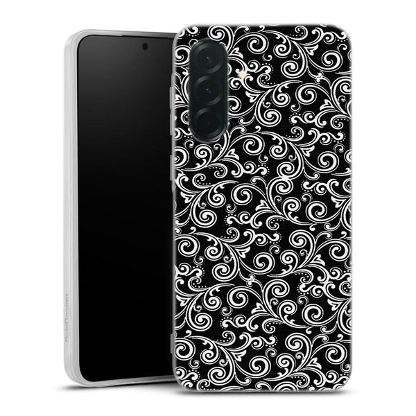 Coque Samsung A36 5G Black and white swirls