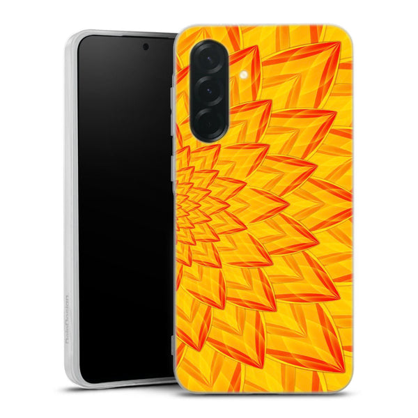 Coque Samsung Galaxy A27 5G Dahlia Burning | Housse silicone, antichocs, protection optimale - Motif floral