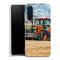 Coque Samsung Galaxy A37 5G Farm Tractor Kubota | Housse silicone, antichocs, protection optimale - Motif floral Rouge
