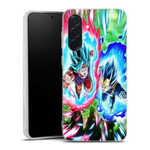 coque samsung A36 5G Goku blue Kaioken