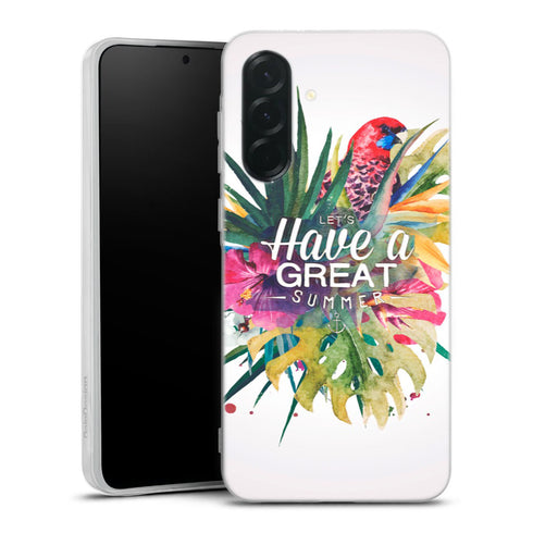 Coque Samsung Galaxy A27 5G Great Summer | Housse silicone, antichocs, protection optimale - Motif floral