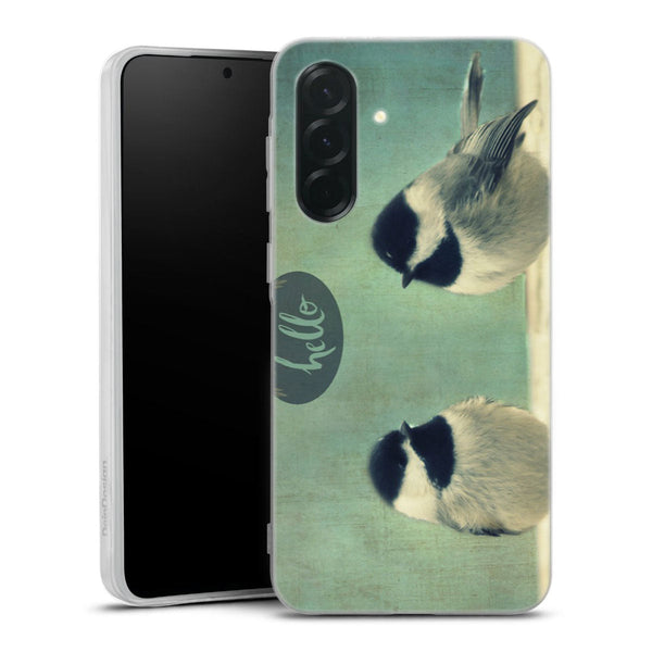 Coque Samsung Galaxy A36 5G Hello Birds | Housse silicone, antichocs, protection optimale - Motif floral Oiseaux