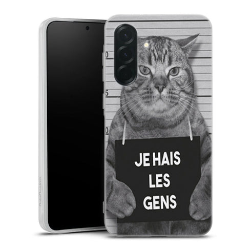 Coque Samsung Galaxy A36 5G I hate People Jail Cat