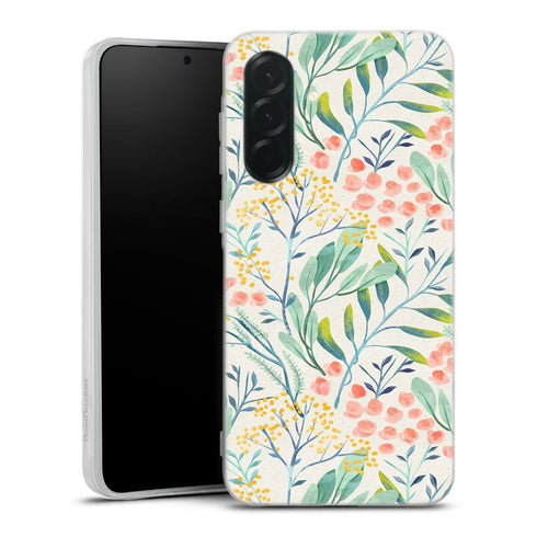 Coque Samsung Galaxy A27 5G Jardin botanique | Housse silicone, antichocs, protection optimale - Motif floral