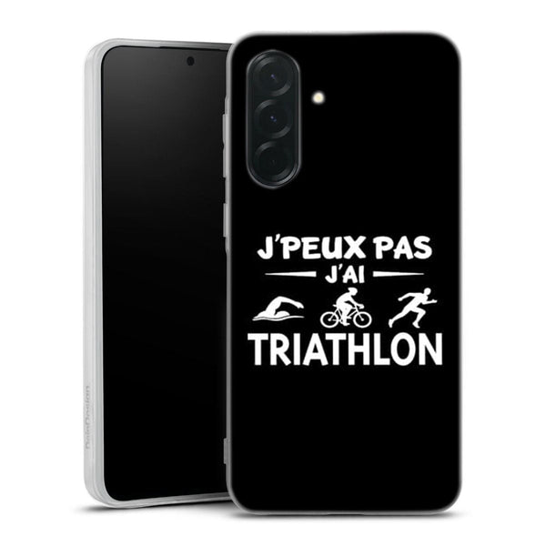 Coque Samsung Galaxy A36 5G Je peux pas j'ai Triathlon