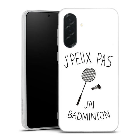 Coque Samsung Galaxy A36 5G Je peux pas j'ai Badminton