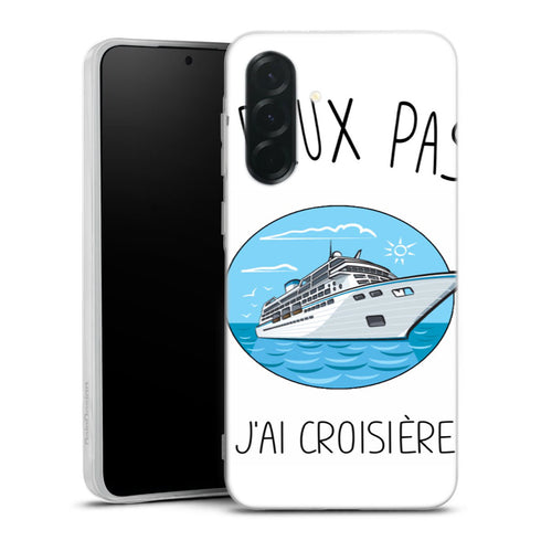 Coque Samsung Galaxy A27 5G Je Peux pas J'ai Croisiere Bateau | Housse silicone, antichocs, protection optimale - Motif floral