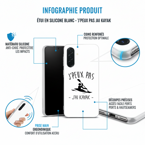 Coque renforcée Samsung Galaxy A36 5G Je peux pas j'ai Kayak, collection sport
