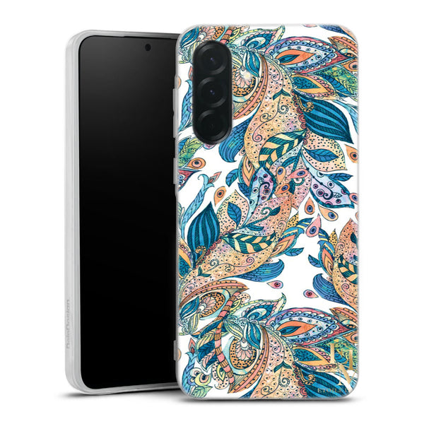 Coque Samsung Galaxy A57 5G Leaf | Housse silicone, antichocs, protection optimale - Motif floral Feuille