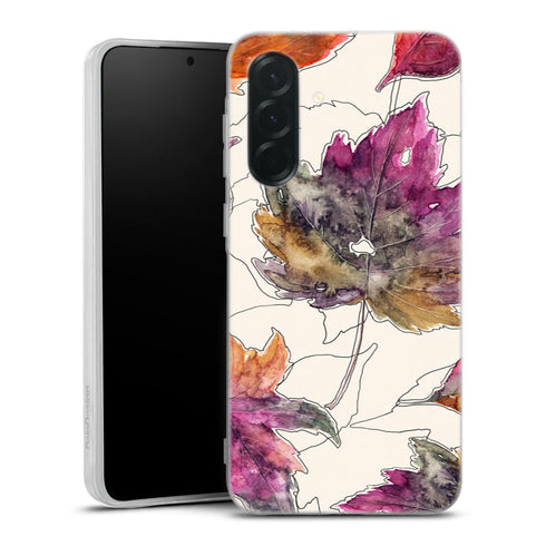 Coque Samsung Galaxy A36 5G Mapple Pattern | Housse silicone, antichocs, protection optimale - Motif floral