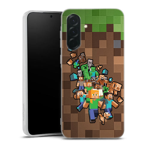 Coque Samsung Galaxy A36 5g Minecraft creeper forest | Housse silicone, Protection optimale - Motif Jeux video Gaming