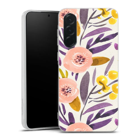 Coque Samsung Galaxy A27 5G Novembre | Housse silicone, antichocs, protection optimale - Motif floral