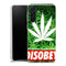 Coque Samsung Galaxy A36 5G Weed Cannabis Disobey | Housse Antichoc Silicone Souple, Ultra Fine, Protection intégrale, Motif Floral