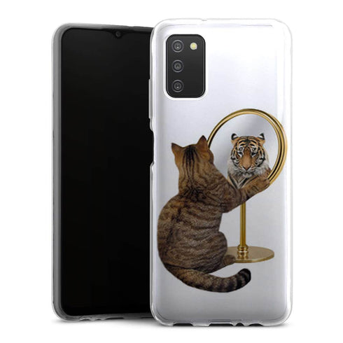 Coque Samsung Galaxy A03S Chat Tigre