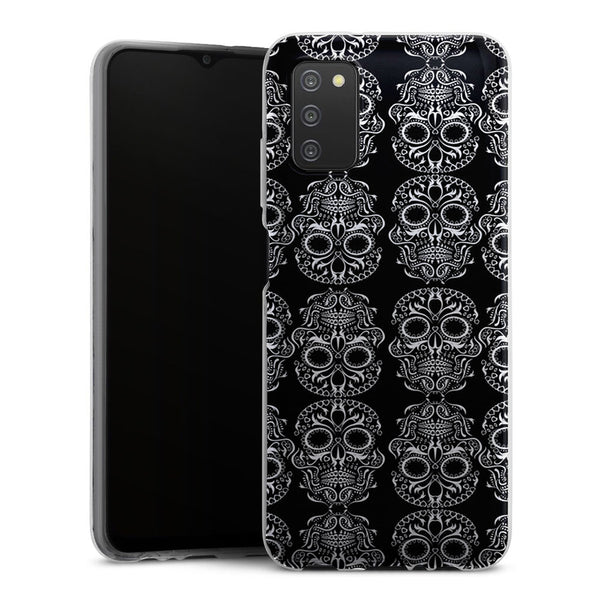 Coque Samsung A03S Calavera Noir et Blanc