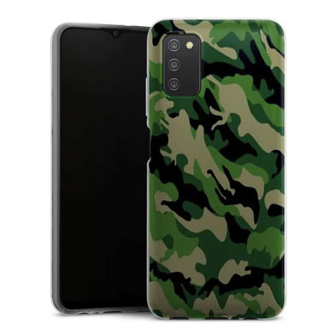 Coque de telephone Samsung A03S Camouflage Militaire Vert