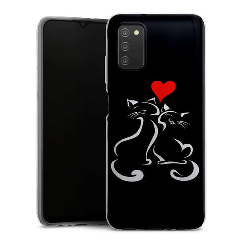 Coque Samsung Galaxy A03S Cats Love