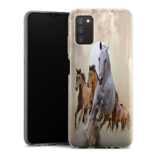 Coque Samsung Galaxy A03S Cheval Blanc
