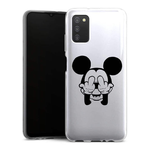 Coque téléphone Samsung A03S Doigt d'honneur Fuck the Mouse
