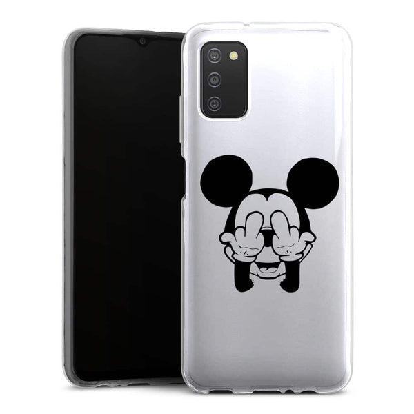 Coque téléphone Samsung A03S Doigt d'honneur Fuck the Mouse