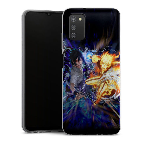 Coque Samsung Galaxy A03S Fight Naruto Sasuke