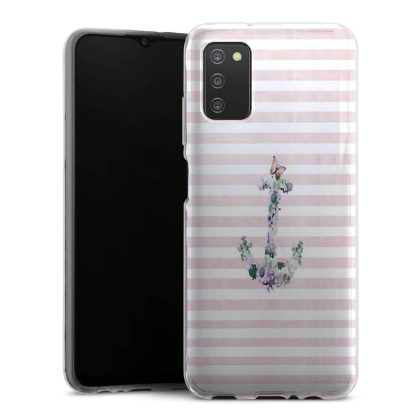 Coque Samsung Galaxy A03S Floral Anchor in Pink