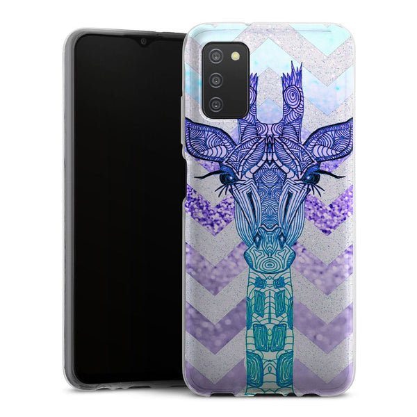Coque Samsung Galaxy A03S Glitter Girafe