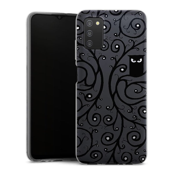 Coque Samsung Galaxy A03S Hibou Noir et Blanc