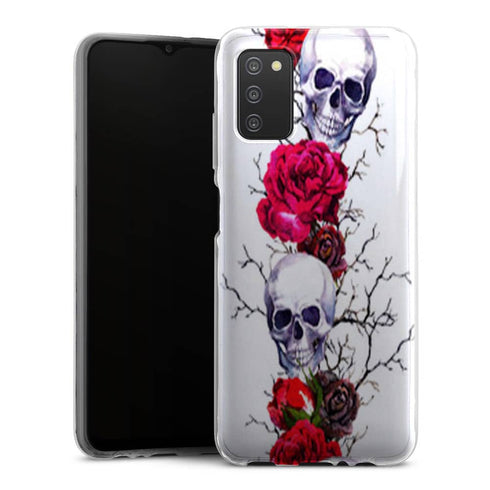 Coque Samsung A03S Gothique Roses Tattoo