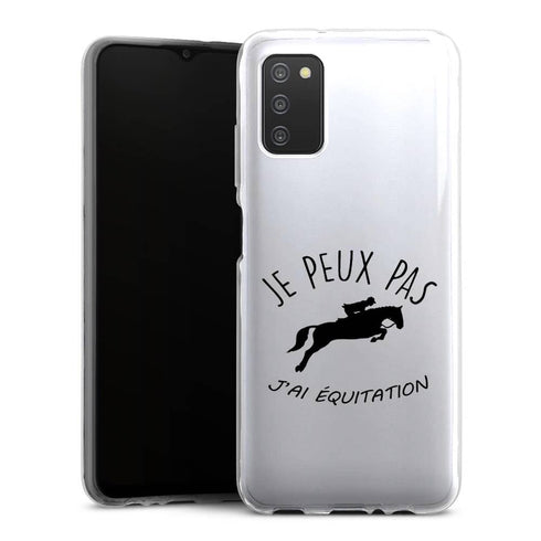 Coque Samsung Galaxy A03S Je peux pas j'ai Equitation