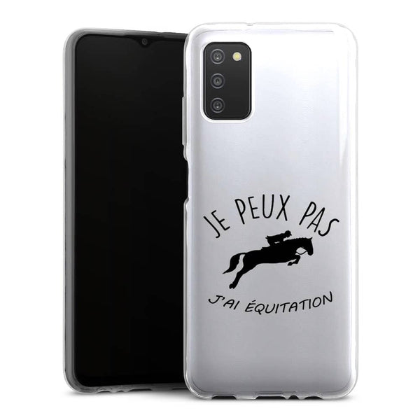 Coque Samsung Galaxy A03S Je peux pas j'ai Equitation