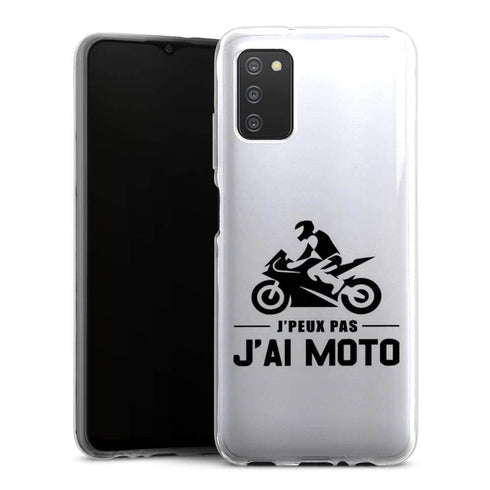 Coque Samsung A03S Je peux pas j'ai moto