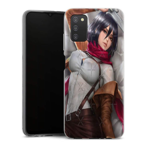 Coque Samsung Galaxy A03S Mikasa Attack on Titan filles sexy beau cul