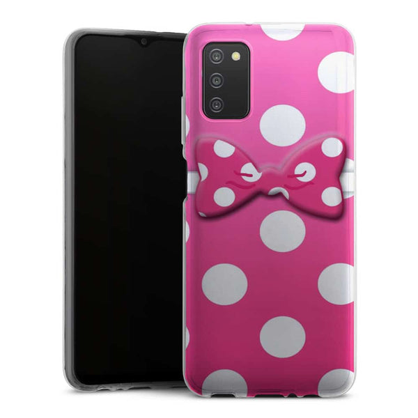 Coque Samsung A03S Minnie Noeud Rose