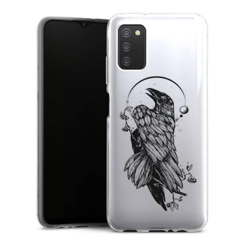 Coque Samsung A03S Raven crow tattoo