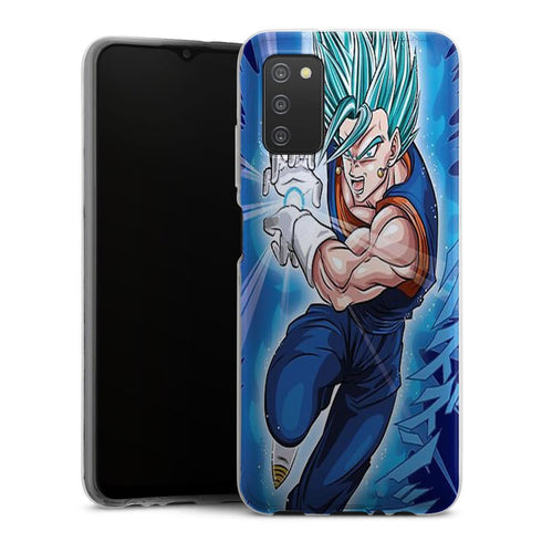 Coque Samsung Galaxy A03S Super Vegeta Bleu