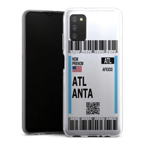 Coque Samsung A03S originale Billet d'avion Atlanta