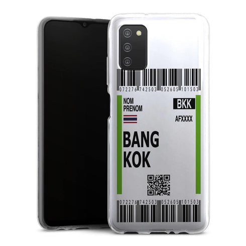 Coque Samsung A03S originale Billet d'avion Bangkok