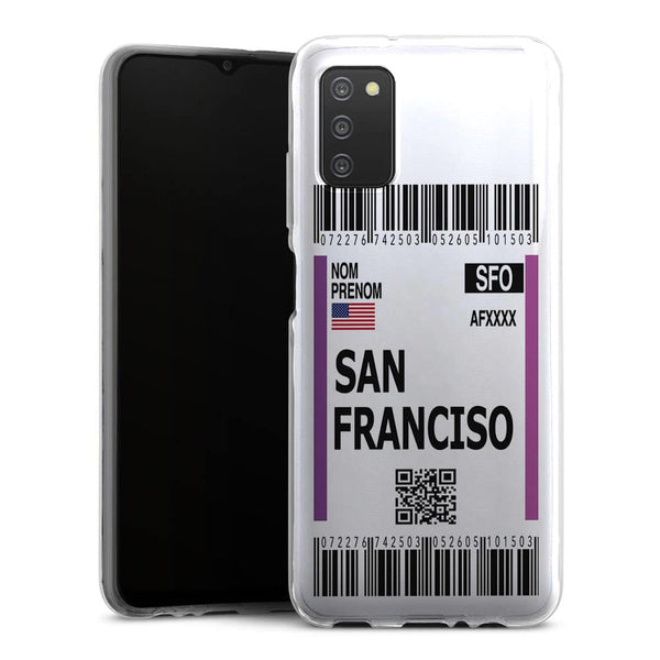 Coque Samsung Galaxy A03S Billet d'avion San Francisco
