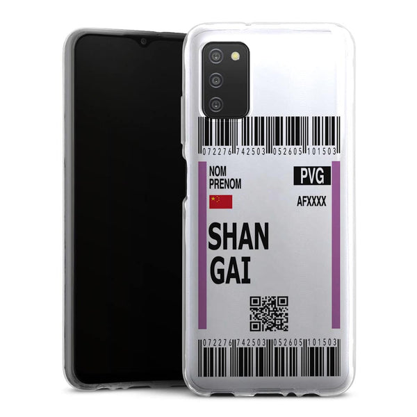 Coque Samsung Galaxy A03S Billet d'avion Shangaï