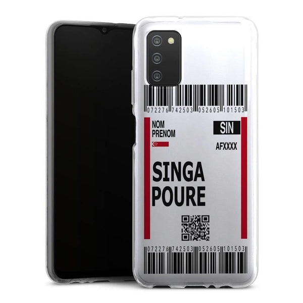 Coque Samsung Galaxy A03S Billet d'avion Singapour