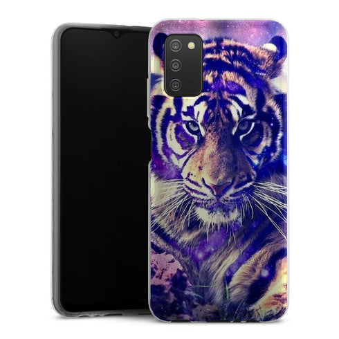 Coque Samsung Galaxy A03S Tigre Bleu de Russie