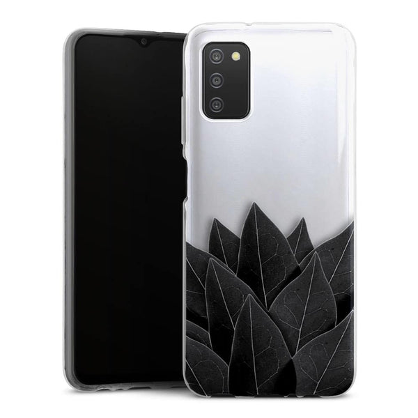 Coque Samsung Galaxy A03S Black Leaves