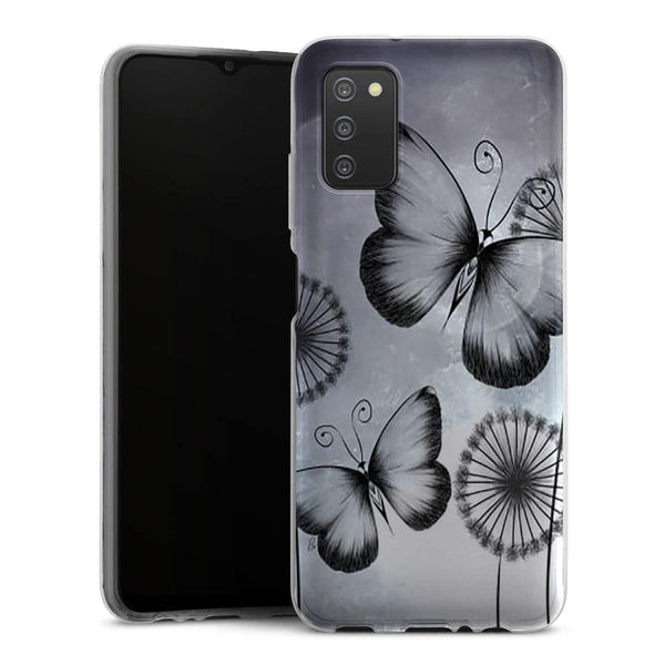 Coque Samsung Galaxy A03S Butterflies Dandelion