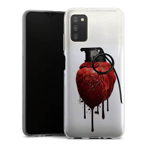 Coque Samsung A03S Coeur Explosif Gothique Romantique