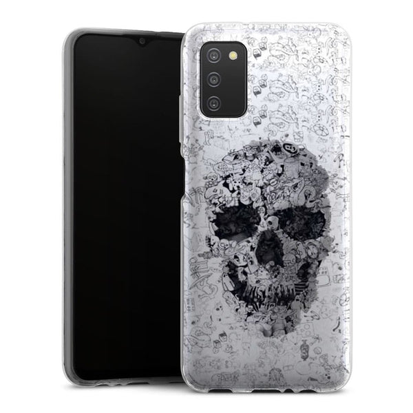 Coque Samsung A03S Doodle Skull